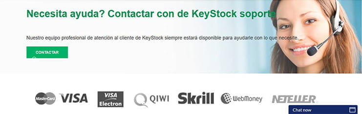 KeyStock allows you to deposit money by the most used methods
