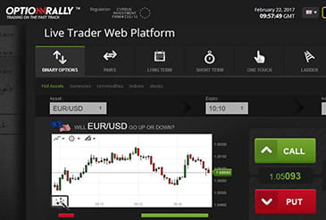 OptionRally offers you a simple environment to invest